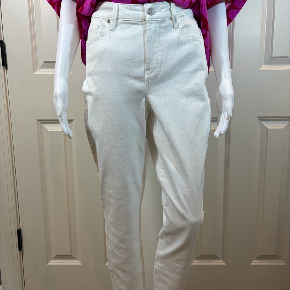 NYDJ High-Rise White ankle jegging Sz 10 NWT